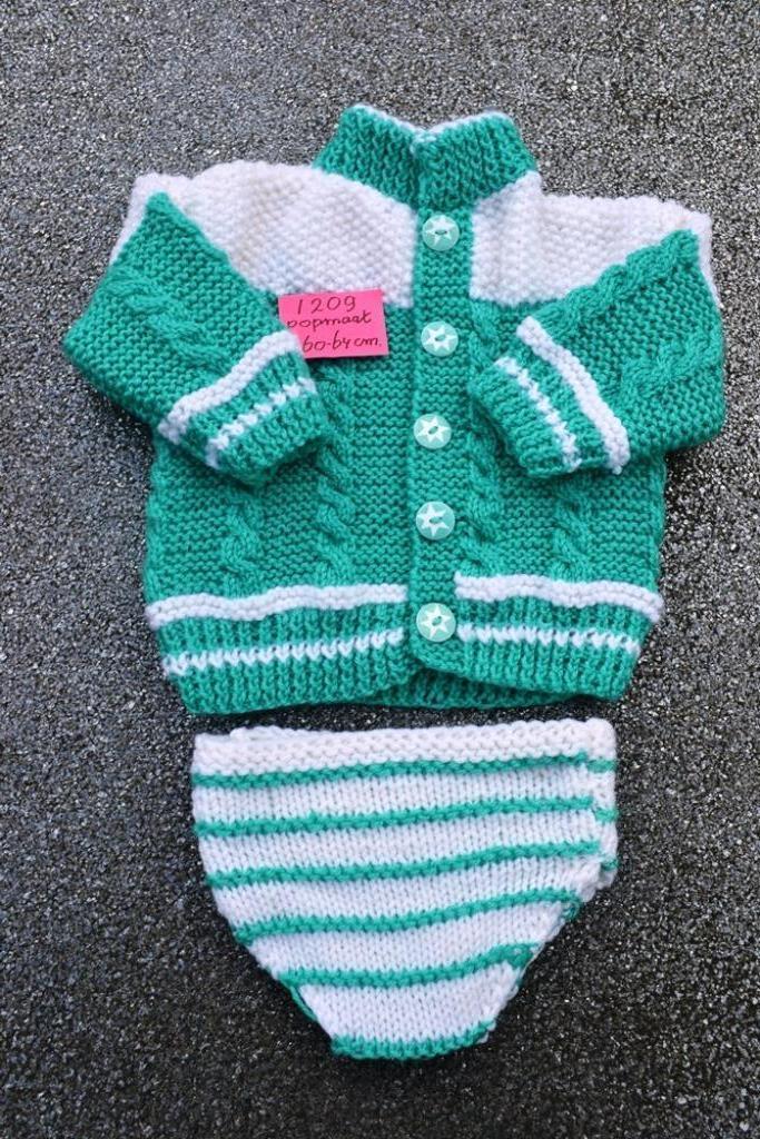 Prachtig poppen pakje voor een pop van ca. 60cm NR 1209, Verzamelen, Poppen, Zo goed als nieuw, Kleertjes, Ophalen of Verzenden