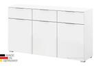 Dressoir Alaska Grijs-wit-eiken breedte 140 cm-AANBIEDING, Ophalen of Verzenden, Nieuw, 25 tot 50 cm, 100 tot 150 cm