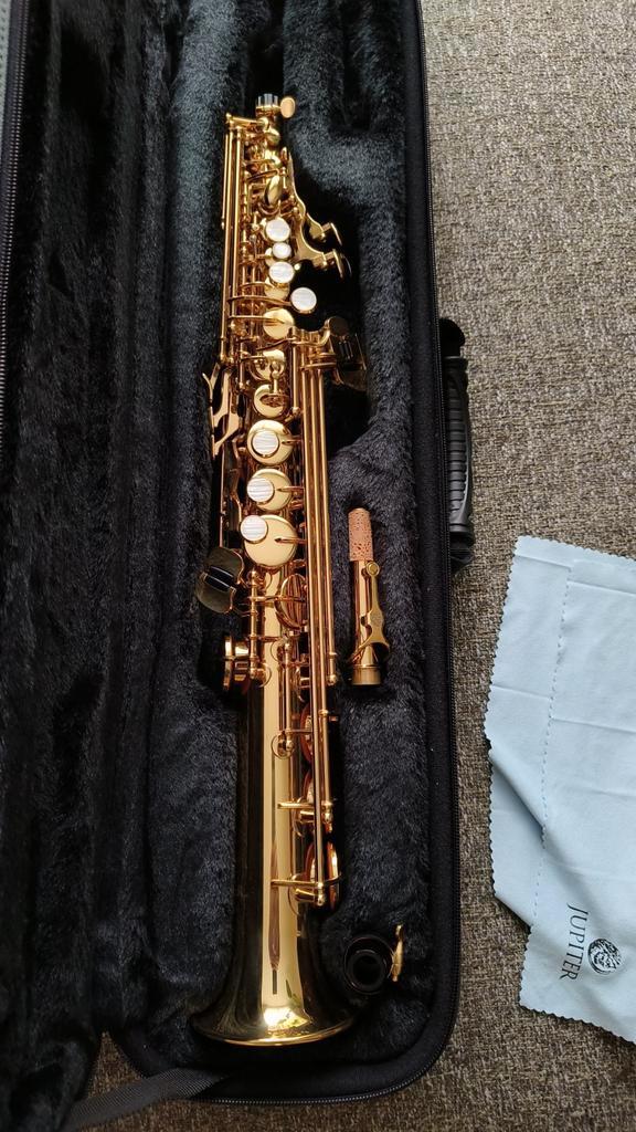 Nieuwe Jupiter JSS 1000Q sopraansax, Muziek en Instrumenten, Blaasinstrumenten | Saxofoons, Nieuw, Sopraan, Ophalen of Verzenden