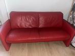 Leolux Rode Bank - Goede Staat, Ophalen, 150 tot 200 cm, Tweepersoons, Zo goed als nieuw