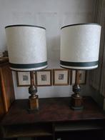 Twee Schemerlampen met Perkamenten Kap, Ophalen, Gebruikt, Klassiek, Stof