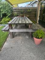 Grote picknicktafel, Ophalen, Gebruikt, Rechthoekig, Hout