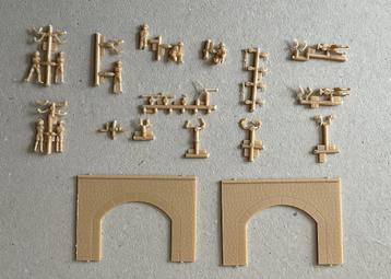 British infantery Fujimi diorama kit nr. 7, niet compleet beschikbaar voor biedingen