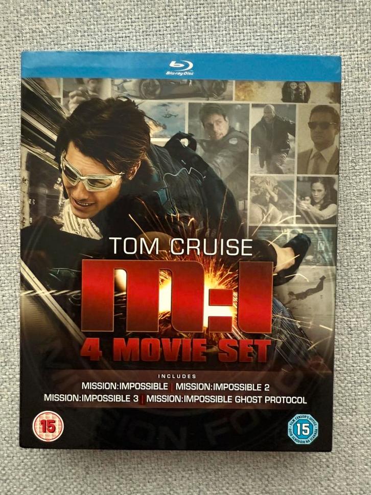 Blu Ray Mission: Impossible 1, 2, 3 & Ghost Protocol, Cd's en Dvd's, Blu-ray, Zo goed als nieuw, Actie, Ophalen of Verzenden