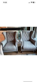 Fauteuils 2 stuks, Ophalen, 75 tot 100 cm, Stof, 50 tot 75 cm