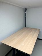 Rechthoekige eettafel 190x100x3 verjongd eiken rustiek, Ophalen, Eikenhout, 50 tot 100 cm, Vijf personen of meer