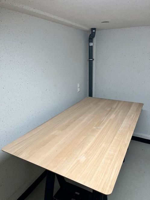 Rechthoekige eettafel 190x100x3 verjongd eiken rustiek, Huis en Inrichting, Tafels | Eettafels, Nieuw, 50 tot 100 cm, 200 cm of meer
