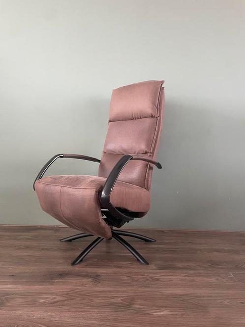Moderne bruine draaibare relax fauteuil / relax stoel, Huis en Inrichting, Fauteuils, Ophalen