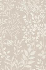 Grandeco Karuna behang bloemetjes 205002 Vliesbehang, Ophalen of Verzenden, Minder dan 10 m², Beige