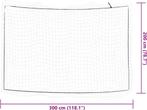 Aanhangwagennet elastisch touw 3x2 m polypropeen wit, Ophalen of Verzenden
