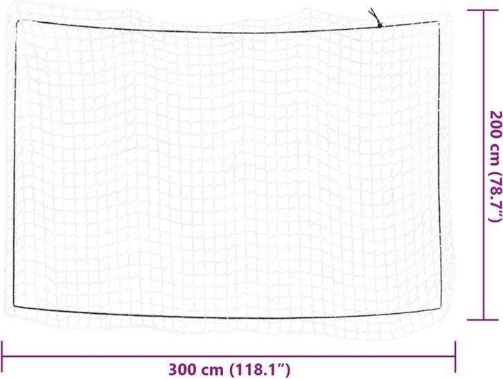Aanhangwagennet elastisch touw 3x2 m polypropeen wit, Auto diversen, Aanhangwagen-onderdelen, Ophalen of Verzenden