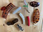 9 vintage Haarspelden zgan parel bloem rood bruin beige, Sieraden, Tassen en Uiterlijk, Uiterlijk | Haarverzorging, Ophalen of Verzenden