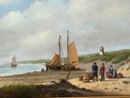 Johannes Eerdmans, vis komt aan land, Antiek en Kunst, Kunst | Schilderijen | Klassiek, Ophalen