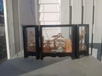 Vintage Chinees Kurk Diorama "San You" Drieluik, Antiek en Kunst, Ophalen of Verzenden