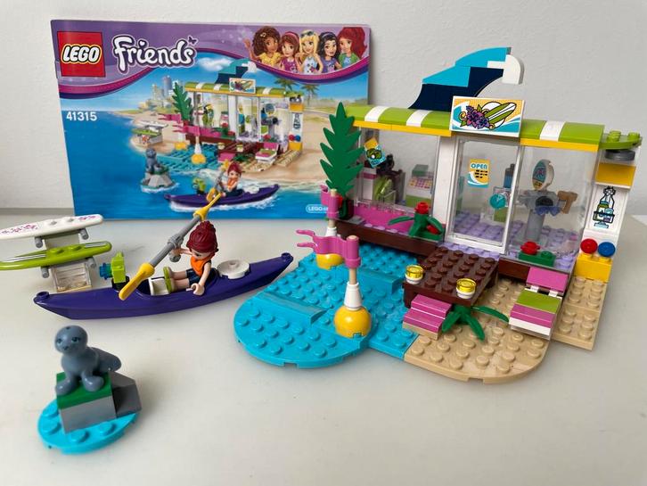 Lego Friends Heartlake Surfshop 41315 - Compleet!, Kinderen en Baby's, Speelgoed | Duplo en Lego, Zo goed als nieuw, Lego, Complete set