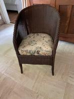 Pit rieten stoeltje antiek, Huis en Inrichting, Stoelen, Ophalen, Gebruikt, Bruin, Riet of Rotan