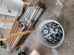 Stelling pijpen plus koppelingen, Doe-het-zelf en Verbouw, Metalen, Ophalen, Gebruikt, IJzer