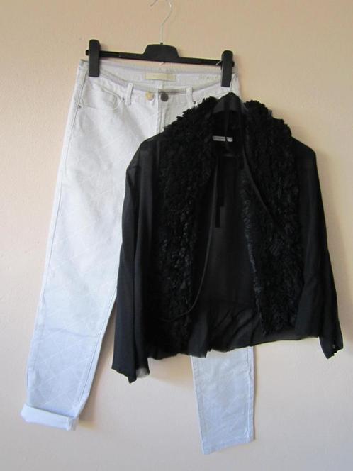 Cora Kemperman blouse/jasje met Jade Twelve broek maat 38/40, Kleding | Dames, Blouses en Tunieken, Zo goed als nieuw, Maat 38/40 (M)