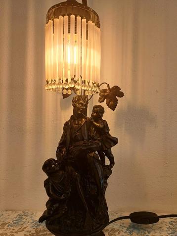 Hele mooie Vintage Franse tafellamp tafellamp, home verlicht