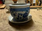 Spaanse keramische bloempot met onderbord, Antiek en Kunst, Antiek | Keramiek en Aardewerk, Ophalen