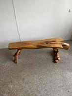 Unieke houtel tafel van boomstam, Huis en Inrichting, Ophalen, Minder dan 45 cm, Gebruikt, 75 cm of meer