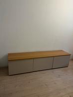 2 keer Besta tv kasten met bovenblad en taupe deuren., Huis en Inrichting, Kasten | Televisiemeubels, Ophalen, 150 tot 200 cm
