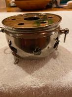 Waxinelicht warmhouder rechaud met zwaantjes, Ophalen of Verzenden, Gebruikt