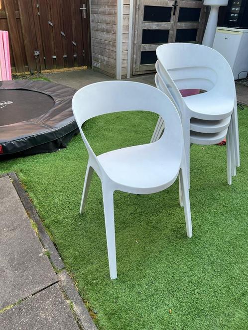 8 stuks Resol Carla Terrasstoelen, Tuin en Terras, Tuinstoelen, Zo goed als nieuw, Kunststof, Stapelbaar, Ophalen
