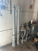 Lantarenpalen gietijzer gestraald, Ophalen, Nieuw, 50 tot 250 watt