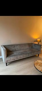 3 zits bank, taupe/olijf velours, Breda, Ophalen, Gebruikt, Driepersoons, 75 tot 100 cm