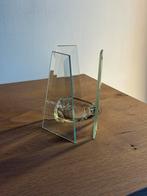 Vintage Glazen Theelichthouder, Overige materialen, Overige kleuren, Ophalen of Verzenden, Zo goed als nieuw