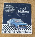 Sticker Denim After Shave, Racing,Ford Escort MK2, 15x16,5cm, Ophalen of Verzenden, Zo goed als nieuw, Auto of Motor