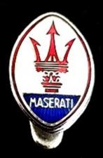Maserati knoop-speld- emaille, Verzamelen, Speldjes, Pins en Buttons, Nieuw, Transport, Speldje of Pin, Verzenden