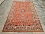 Handgeknoopt Perzisch wol tapijt Sarough orange 212x322cm