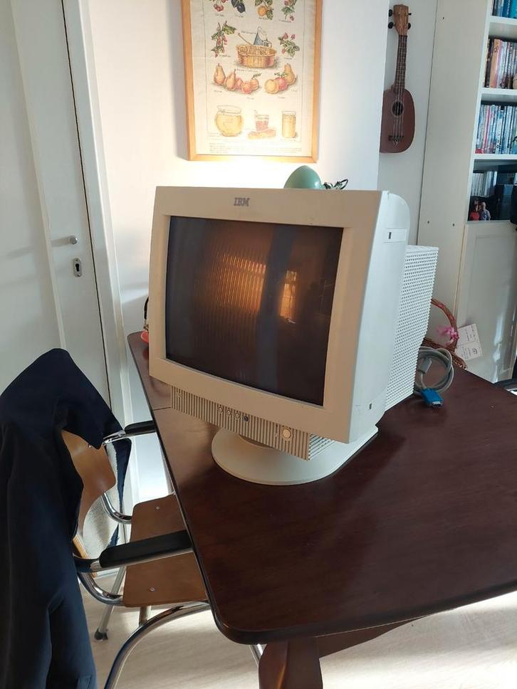 IBM E74 CRT 17" Computer monitor, Computers en Software, Monitoren, Gebruikt, 61 t/m 100 Hz, VGA, Gaming, Kantelbaar, Overige typen