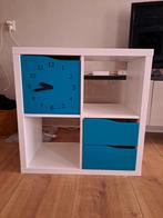 Kallax kast met inzetten ikea, Ophalen, Kunststof, 50 tot 100 cm, Zo goed als nieuw