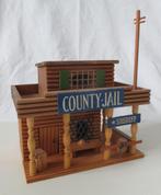 Vero / Demusa County-Jail 1. Houten Western Gebouw Huis DDR, Verzamelen, Overige Verzamelen, Verzamelen >>>> Houten speelgoed