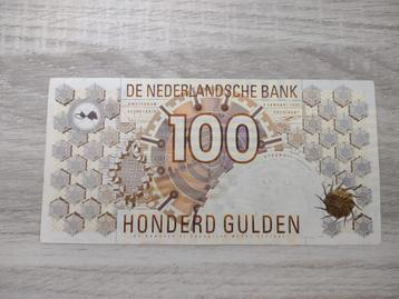Net biljet 100 gulden Steenuil, 1992