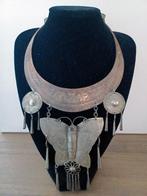 Hmong/Miao stijl statement hals ketting, Sieraden, Tassen en Uiterlijk, Ophalen of Verzenden, Gebruikt, Zilver, Overige materialen
