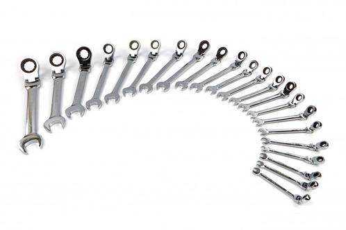 Steekringratelsleutels 22-delig FLEXIBELE KOP *TIP*, Auto diversen, Autogereedschap, Nieuw, Ophalen of Verzenden