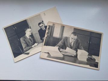 1944 Twee fotokaarten Arbeidsbureau Rotterdam  beschikbaar voor biedingen