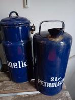 Melk en petroleum kan, Antiek en Kunst, Antiek | Emaille, Ophalen of Verzenden