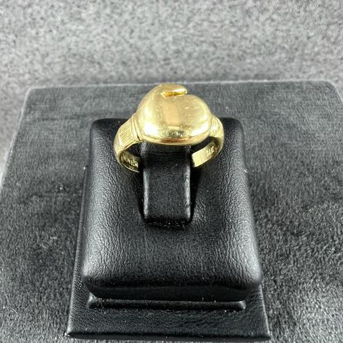 Gouden Ring | 14k | 2,01g | bokshandschoen | m13,75 | 389301, Sieraden, Tassen en Uiterlijk, Ringen, Gebruikt, Dame, Kleiner dan 17