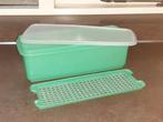 Tupperware vintage groene cake / voorraad / groente doos, Huis en Inrichting, Keuken | Tupperware, Ophalen of Verzenden, Gebruikt