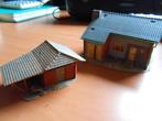 modelspoor HO winkel met schuurtje, Overige merken, Gebruikt, Gelijkstroom of Wisselstroom, Brug, Tunnel of Gebouw