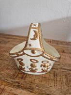 Vintage Keramiek Mandje met Engeltjes, Ophalen of Verzenden, Gebruikt
