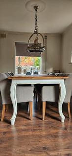 Eettafel met 6 stoelen, Huis en Inrichting, Ophalen, Zo goed als nieuw, Rechthoekig, 50 tot 100 cm