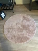 Zacht roze rond vloerkleed, Huis en Inrichting, Ophalen, Rond, 50 tot 100 cm, Zo goed als nieuw