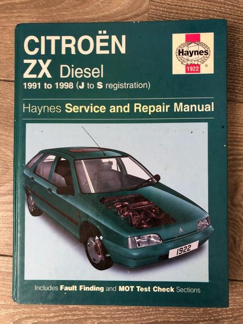 Haynes Manual Citroen ZX Diesel 1991-1998, Auto diversen, Handleidingen en Instructieboekjes, Ophalen of Verzenden