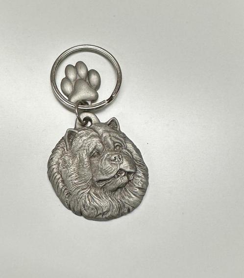 Sleutelhanger Chow Chow - tin, Verzamelen, Sleutelhangers, Nieuw, Dier of Natuur, Ophalen of Verzenden